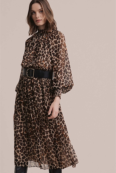 leopard print dress witchery