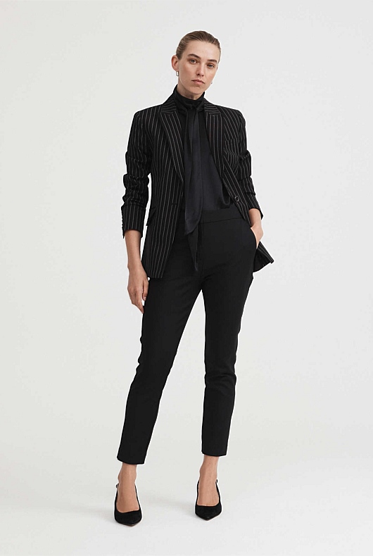 slim Zara slacks Black/White XS discount 62% WOMEN FASHION Trousers Slacks Skinny 